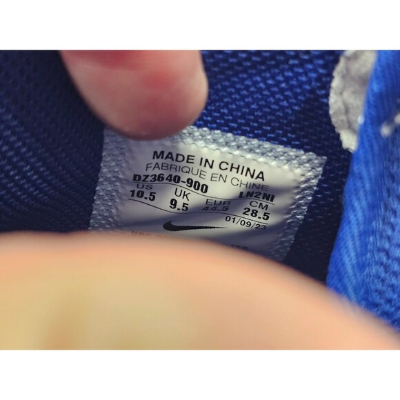 ALK Men's 10.5 Nike Air Force 1 High Royal Blue Inverse Full Canvas Sneakers EUC - Picture 9 of 10